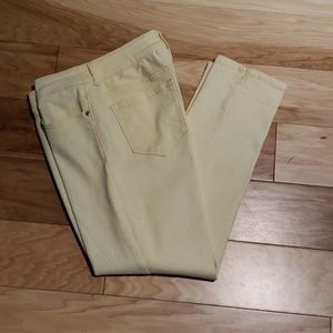 Yellow Chicos platinum denim jeans